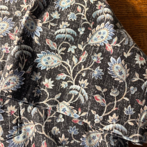 Reyn Spooner Floral Button Down Shirt - Black and White - Picture 4 of 9